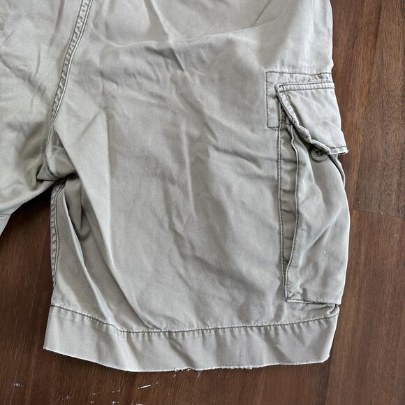 Polo Ralph Lauren Shorts Mens 38 Khaki Green Cargo Polo 67 Chino 100% Cotton - Picture 16 of 16